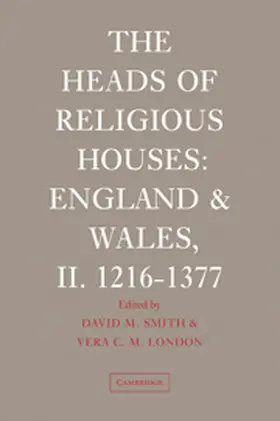 Smith / London |  The Heads of Religious Houses | Buch |  Sack Fachmedien
