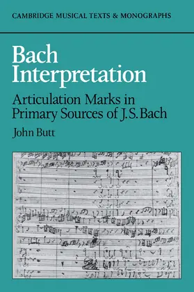 Butt / Dreyfus |  Bach Interpretation | Buch |  Sack Fachmedien
