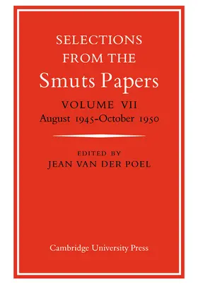 Poel |  Selections from the Smuts Papers | Buch |  Sack Fachmedien