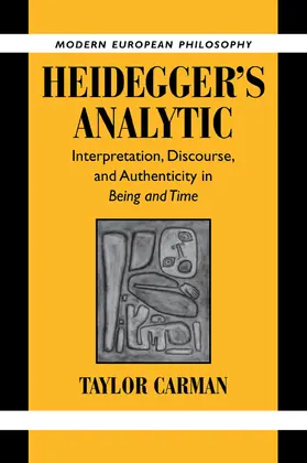 Carman |  Heidegger's Analytic | Buch |  Sack Fachmedien