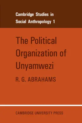 Abrahams |  The Political Organization of Unyamwezi | Buch |  Sack Fachmedien