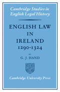 Hand |  English Law in Ireland 1290-1324 | Buch |  Sack Fachmedien