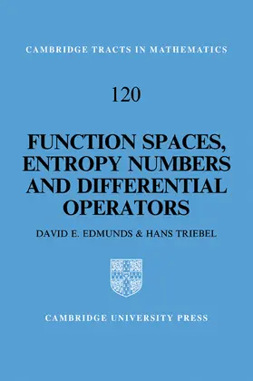 Edmunds / Triebel |  Function Spaces, Entropy Numbers, Differential Operators | Buch |  Sack Fachmedien