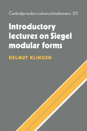 Klingen |  Introductory Lectures on Siegel Modular Forms | Buch |  Sack Fachmedien