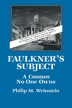 Weinstein |  Faulkner's Subject | Buch |  Sack Fachmedien