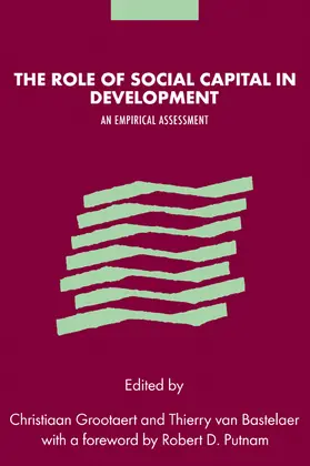 Grootaert / van Bastelaer |  The Role of Social Capital in Development | Buch |  Sack Fachmedien