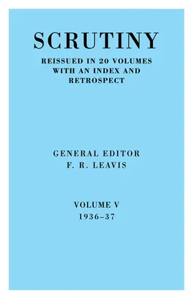 Leavis |  Scrutiny | Buch |  Sack Fachmedien