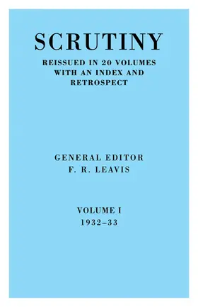 Leavis |  Scrutiny | Buch |  Sack Fachmedien