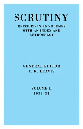 Leavis |  Scrutiny | Buch |  Sack Fachmedien