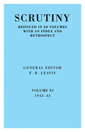 Leavis |  Scrutiny | Buch |  Sack Fachmedien