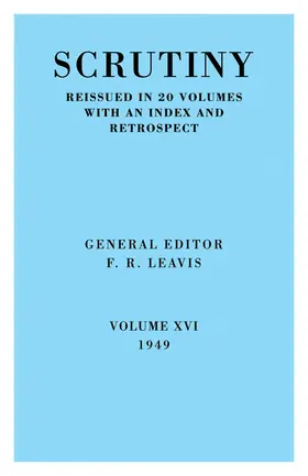 Leavis |  Scrutiny | Buch |  Sack Fachmedien