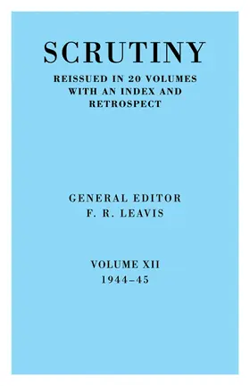 Leavis |  Scrutiny | Buch |  Sack Fachmedien