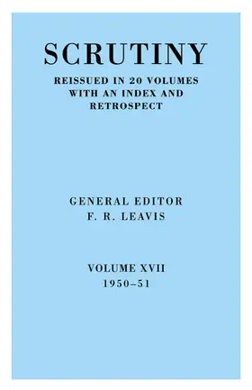 Leavis |  Scrutiny | Buch |  Sack Fachmedien