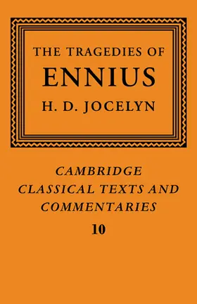 Jocelyn |  The Tragedies of Ennius | Buch |  Sack Fachmedien