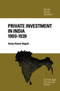 Bagchi |  Private Investment in India 1900-1939 | Buch |  Sack Fachmedien
