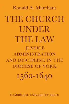 Marchant |  The Church Under the Law | Buch |  Sack Fachmedien