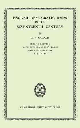 Gooch |  English Democratic Ideas in the Seventeenth Century | Buch |  Sack Fachmedien