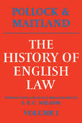 Pollock / Maitland |  The History of English Law | Buch |  Sack Fachmedien