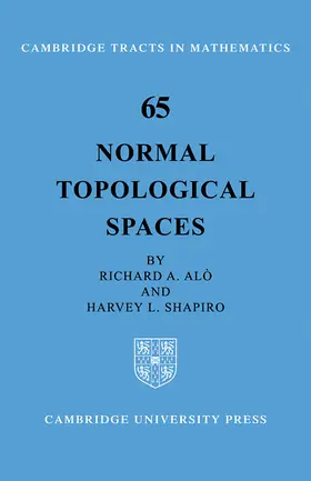 Alo / Shapiro |  Normal Topological Spaces | Buch |  Sack Fachmedien