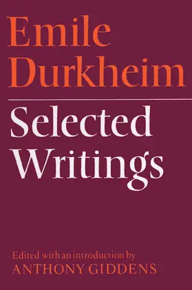 Durkheim / Giddens |  Emile Durkheim | Buch |  Sack Fachmedien