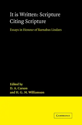 Carson / Williamson |  It Is Written | Buch |  Sack Fachmedien