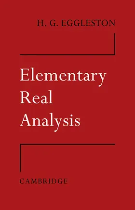 Eggleston |  Elementary Real Analysis | Buch |  Sack Fachmedien