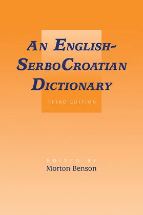 Benson |  English-Serbocroatian Dictionary | Buch |  Sack Fachmedien