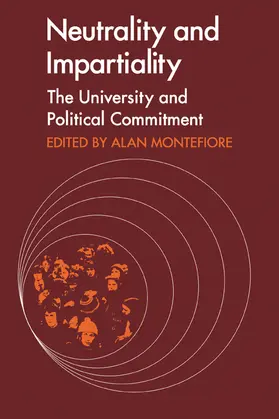 Montefiore / Graham / Kolakowski |  Neutrality and Impartiality | Buch |  Sack Fachmedien