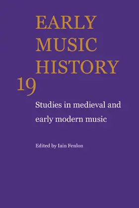 Fenlon |  Early Music History | Buch |  Sack Fachmedien