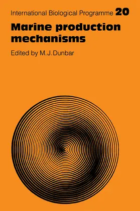 Dunbar |  Marine Production Mechanisms | Buch |  Sack Fachmedien