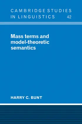 Bunt |  Mass Terms and Model-Theoretic Semantics | Buch |  Sack Fachmedien