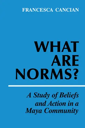 Cancian |  What Are Norms? | Buch |  Sack Fachmedien