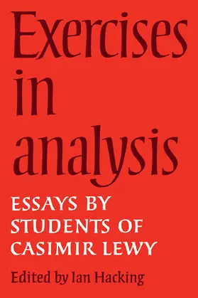 Hacking |  Exercises in Analysis | Buch |  Sack Fachmedien