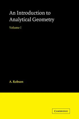Robson |  Introduction to Analytical Geometry | Buch |  Sack Fachmedien