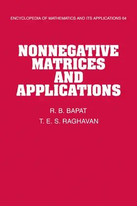 Bapat / Raghavan |  Nonnegative Matrices and Applications | Buch |  Sack Fachmedien