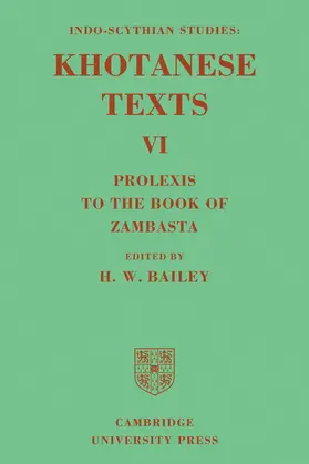 Bailey |  Indo-Scythian Studies, Volume VI | Buch |  Sack Fachmedien