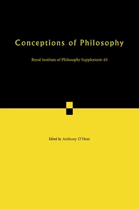 O'Hear | Conceptions of Philosophy | Buch | 978-0-521-13857-4 | www.sack.de