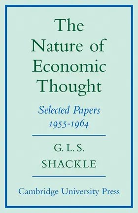 Shackle |  The Nature of Economic Thought | Buch |  Sack Fachmedien