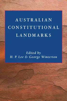 Lee / Winterton |  Australian Constitutional Landmarks | Buch |  Sack Fachmedien