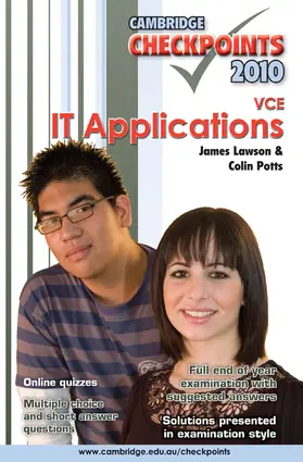 Potts / Lawson | Cambridge Checkpoints VCE IT Applications 2010 | Buch | 978-0-521-16485-6 | www.sack.de