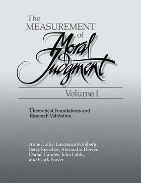 Colby / Kohlberg |  The Measurement of Moral Judgment | Buch |  Sack Fachmedien