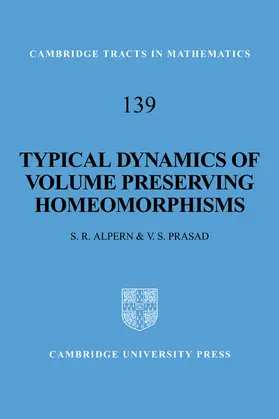 Alpern / Prasad |  Typical Dynamics of Volume Preserving Homeomorphisms | Buch |  Sack Fachmedien
