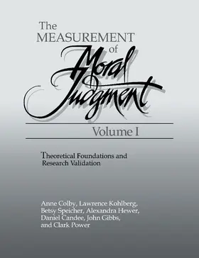 Colby / Kohlberg |  The Measurement of Moral Judgment 2 Volume Set | Buch |  Sack Fachmedien