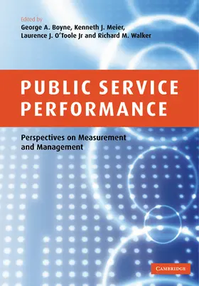 Boyne / Meier / O'Toole, Jr. |  Public Service Performance | Buch |  Sack Fachmedien