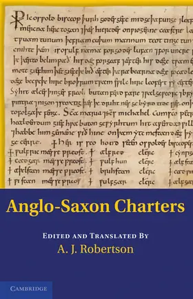 Robertson |  Anglo-Saxon Charters | Buch |  Sack Fachmedien
