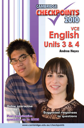 Hayes | Cambridge Checkpoints VCE English Units 3 and 4 2010 | Buch | 978-0-521-17855-6 | sack.de