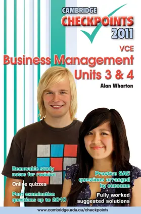 Wharton | Cambridge Checkpoints VCE Business Management Units 3&4 2011 | Buch | 978-0-521-17888-4 | sack.de