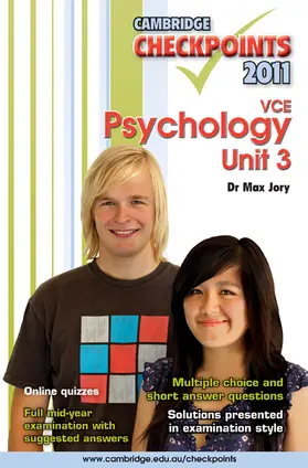 Jory |  Cambridge Checkpoints VCE Psychology Unit 3 2011 | Buch |  Sack Fachmedien