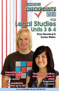 Mountford / Walker |  Cambridge Checkpoints VCE Legal Studies Units 3 and 4 2011 | Buch |  Sack Fachmedien