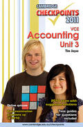 Joyce |  Cambridge Checkpoints VCE Accounting Unit 3 2011 | Buch |  Sack Fachmedien